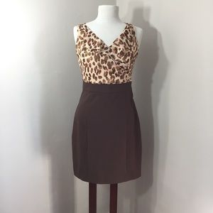 NY and Company “stretch” animal print dress size 4